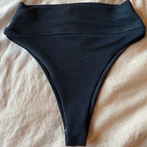NEW-Beach Riot highway ribbed bikini bottom high waist-size medium